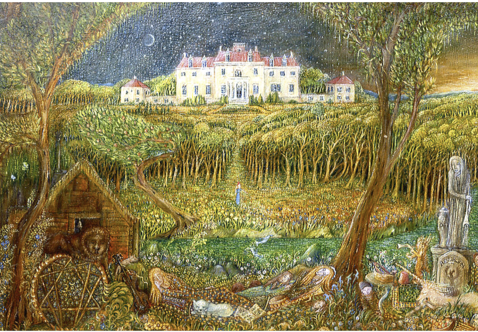 Claymont, Sleeping Beauty - oil paining by Edwin Hedge